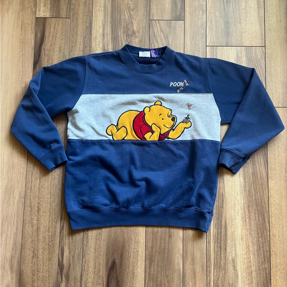 Vintage Disney Winnie the Pooh Crew Neck Sweatshirt Size Large